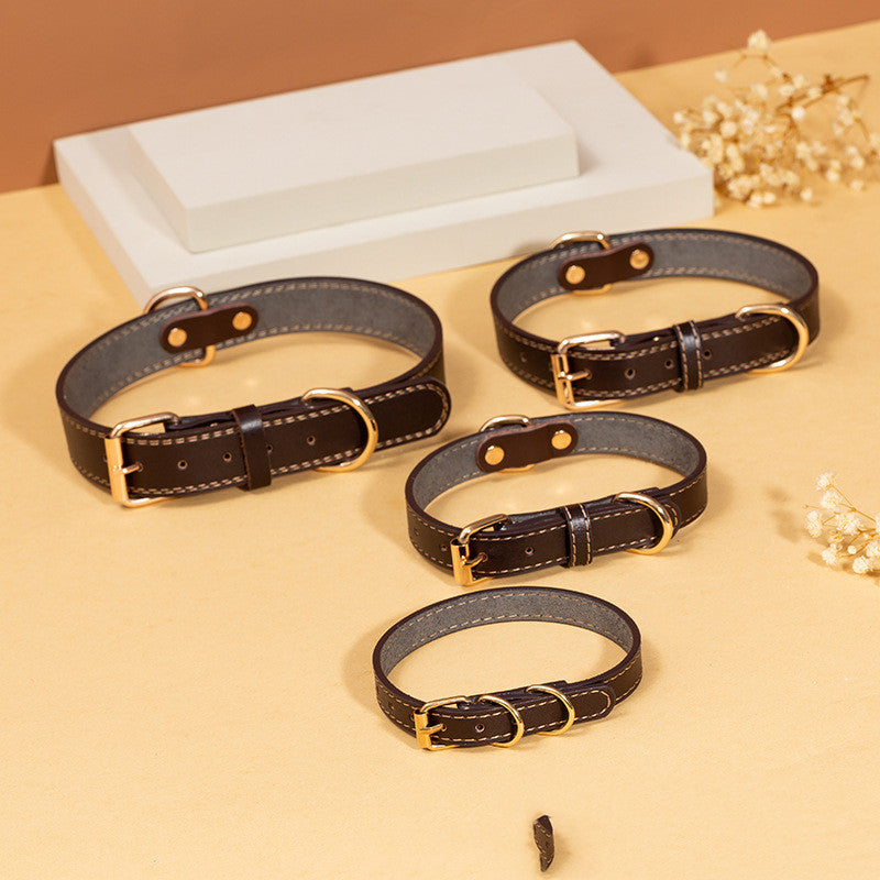 Durable Leather Collar for Dogs