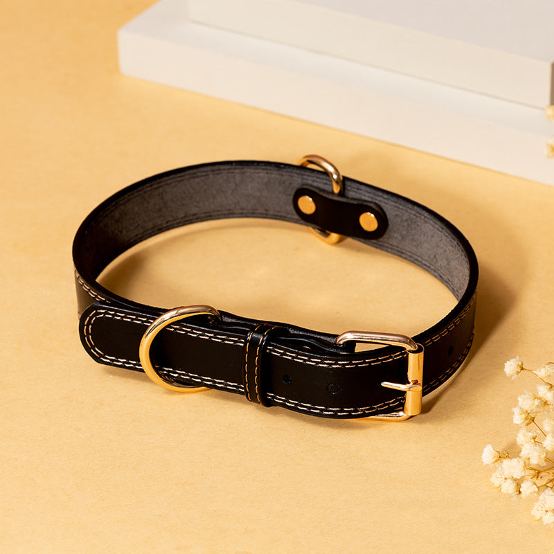Durable Leather Collar for Dogs